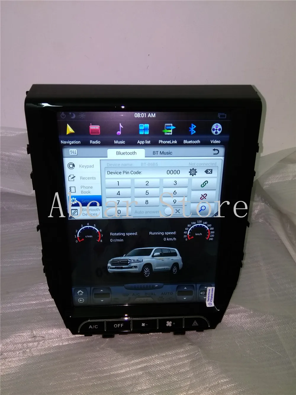 12,1 ''Tesla стиль Android 8,1 автомобильный dvd-плеер gps навигация для TOYOTA LAND CRUISER LC200 стерео радио ips PX6