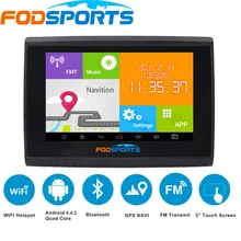 Fodsports 5,0 дюймов Android мотоцикл навигатор водонепроницаемый мотоцикл Навигация FM wifi 8 Гб мото gps
