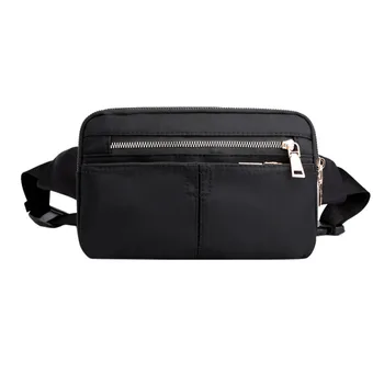 

Nylon Solid Waist Pack Women Waterproof Fanny Pack Bum Bag Hip Money Chest Bags Zipper Mobile Phone Purse #G2