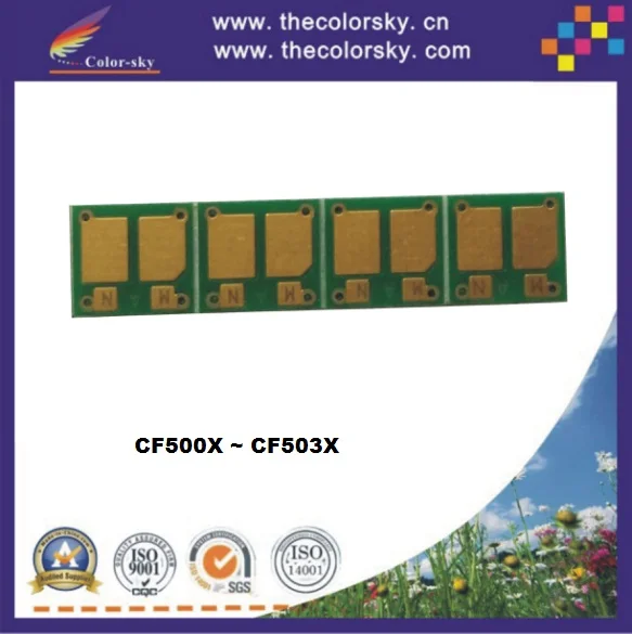 

4PCS/Lot Laser Toner Cartridge Reset Chip for HP LaserJet Jel Pro MFP M 281FDN 281FDDW 280NW CF500 503 3.2K 2.5K (TY-HCF500X)