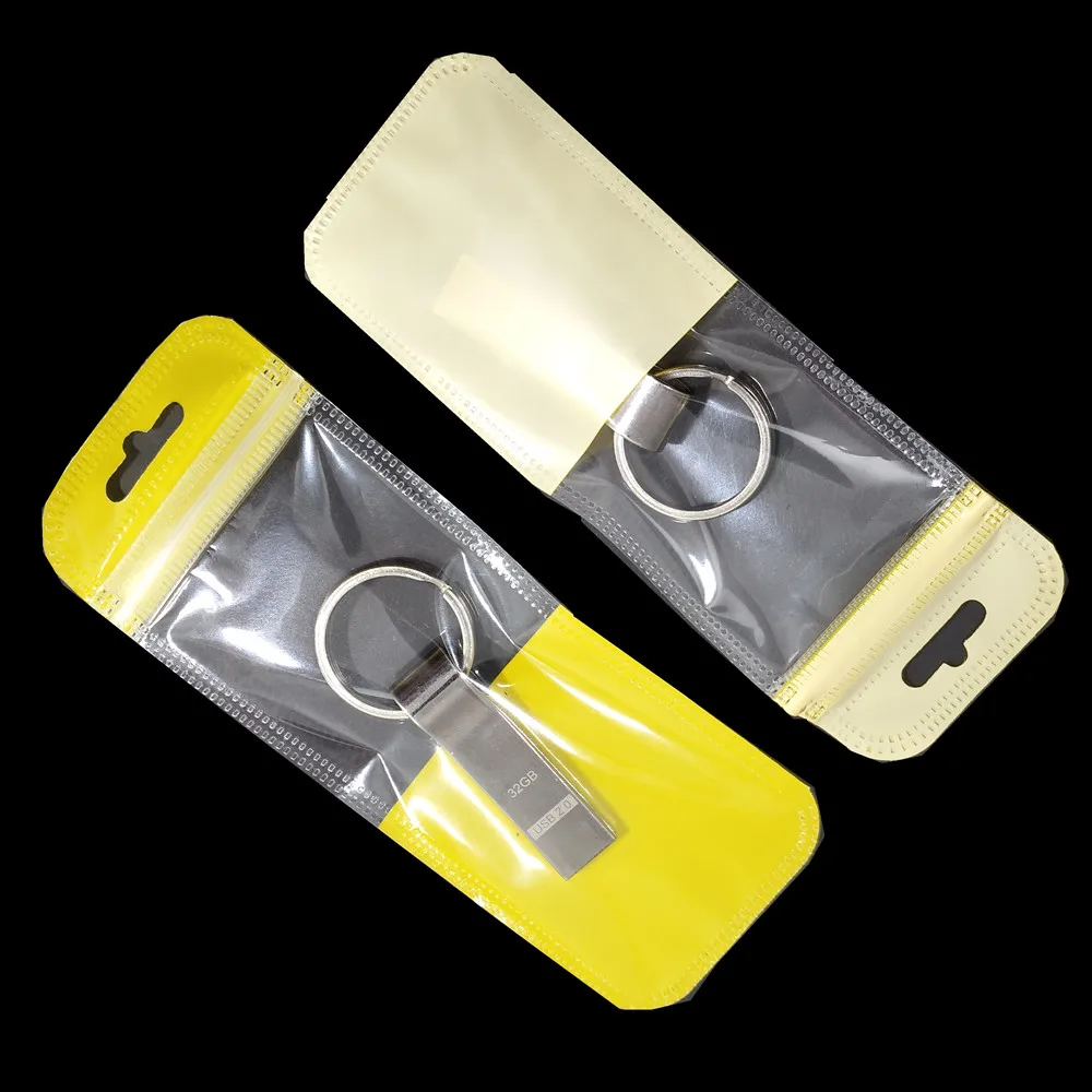 透明自封袋(挂孔)黄 B