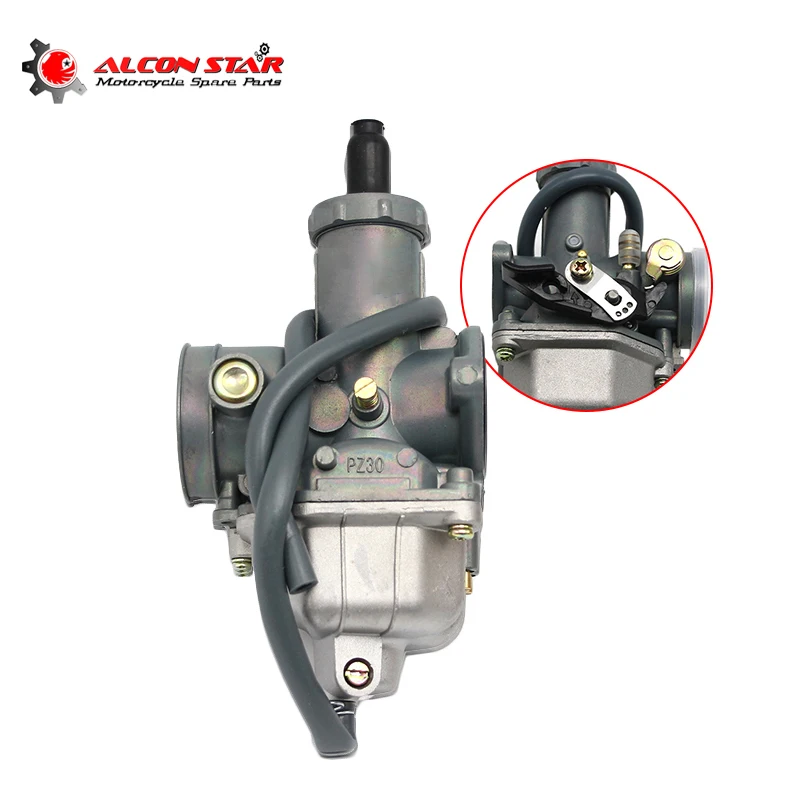 Карбюратор для мотоцикла Alconstar ручной демпфер КАРБЮРАТОР KEIHIN PZ26 PZ27 PZ30 CG125 CG150 CG200