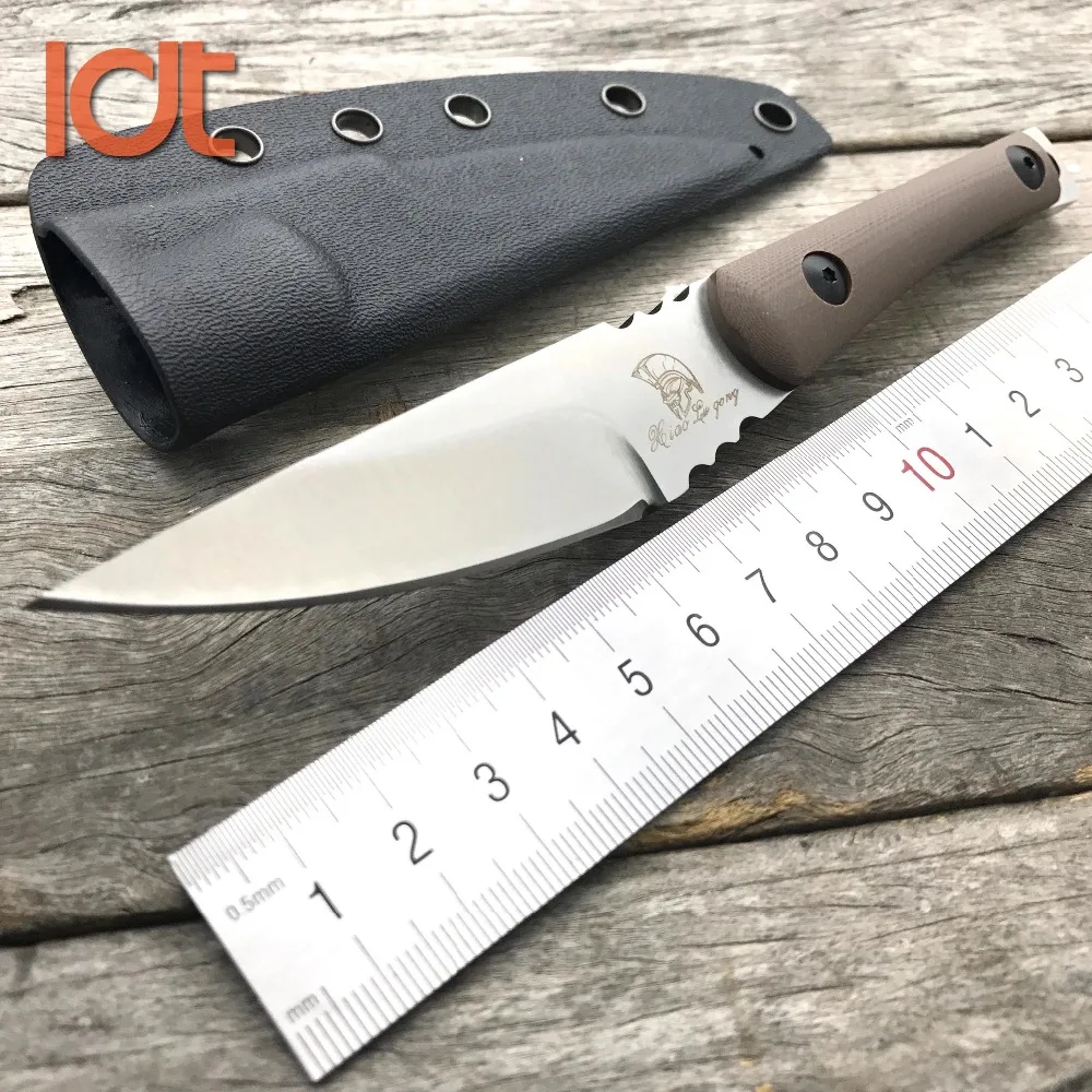 

LDT Small Rue Worker Fixed Blade Knife D2 Blade G10 Handle Survival Camping Hunting Knifes Utility Rescue Outdoor Knife DEC Tool