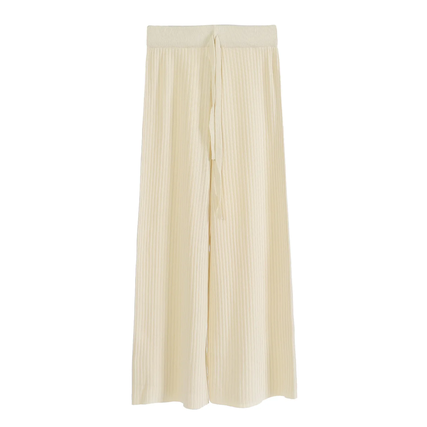 Mujer Versión marrón Delgada Ancha negro 0714 Cintura Sección Y Verano Hielo Beige Coreana Pierna Salvaje La Alta De blanco Cuentas Seda Primavera Pantalones q1ztt