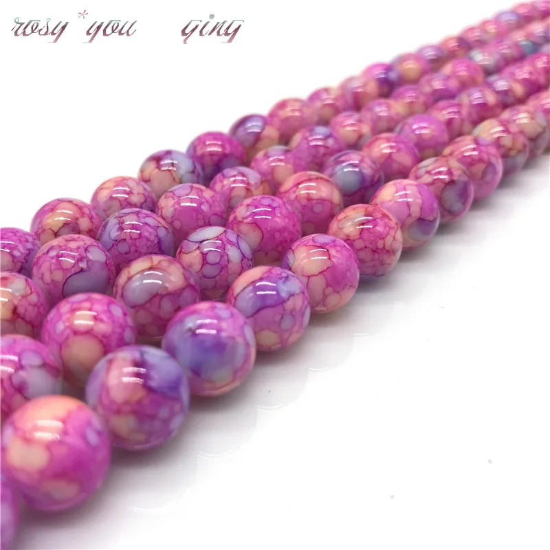 

Wholesale 6 /8 /10 mm Unmatched Glass Loose Spacer Charm Beads Pattern Making Bracelet Necklace Jewelry DIY #04