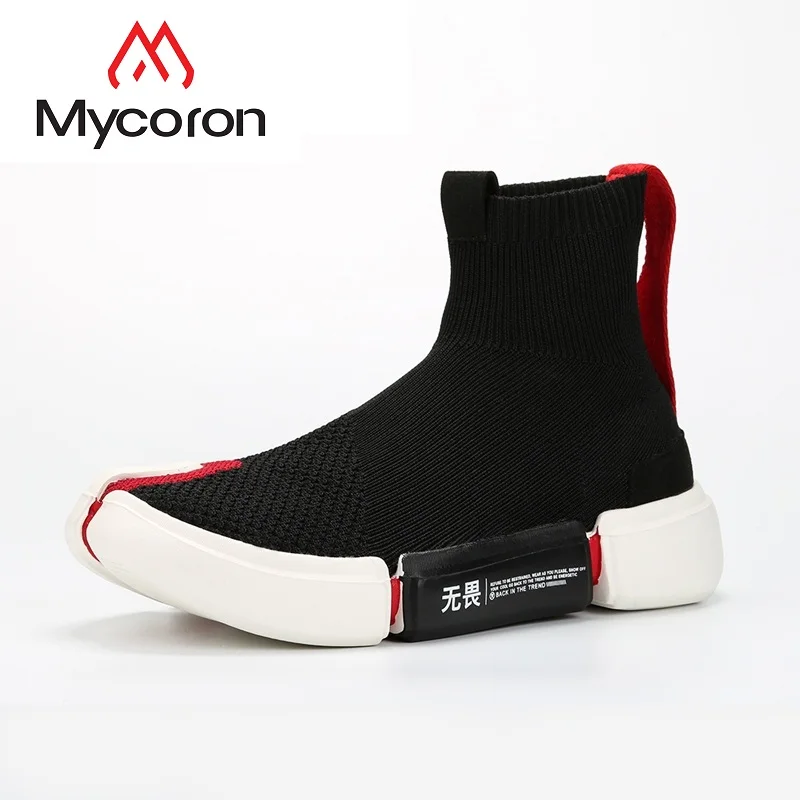 

MYCORON 2018 Comfortable Men Casual Shoes Height Increasing Spring Light Breathable Male Boots Lace-Up Sapato Masculino