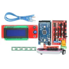 ANYCUBIC 1 шт. ПЛАТФОРМЫ 1.4 Контроллер 1 шт. Мега 2560 R3 5 шт. A4988 шагового Модуль Драйвера + 1 шт. 2004 ЖК управления для 3D комплект Принтера
