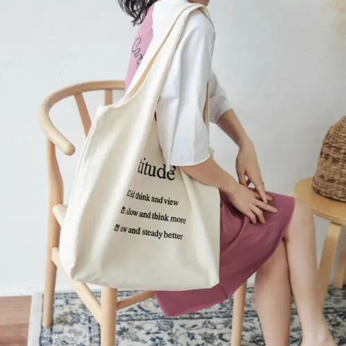 

2019 New Durable Women Student Crossbody Bag Beach Bag Large Capacity Package Travel Canvas Reusable Soft Foldable Handbag