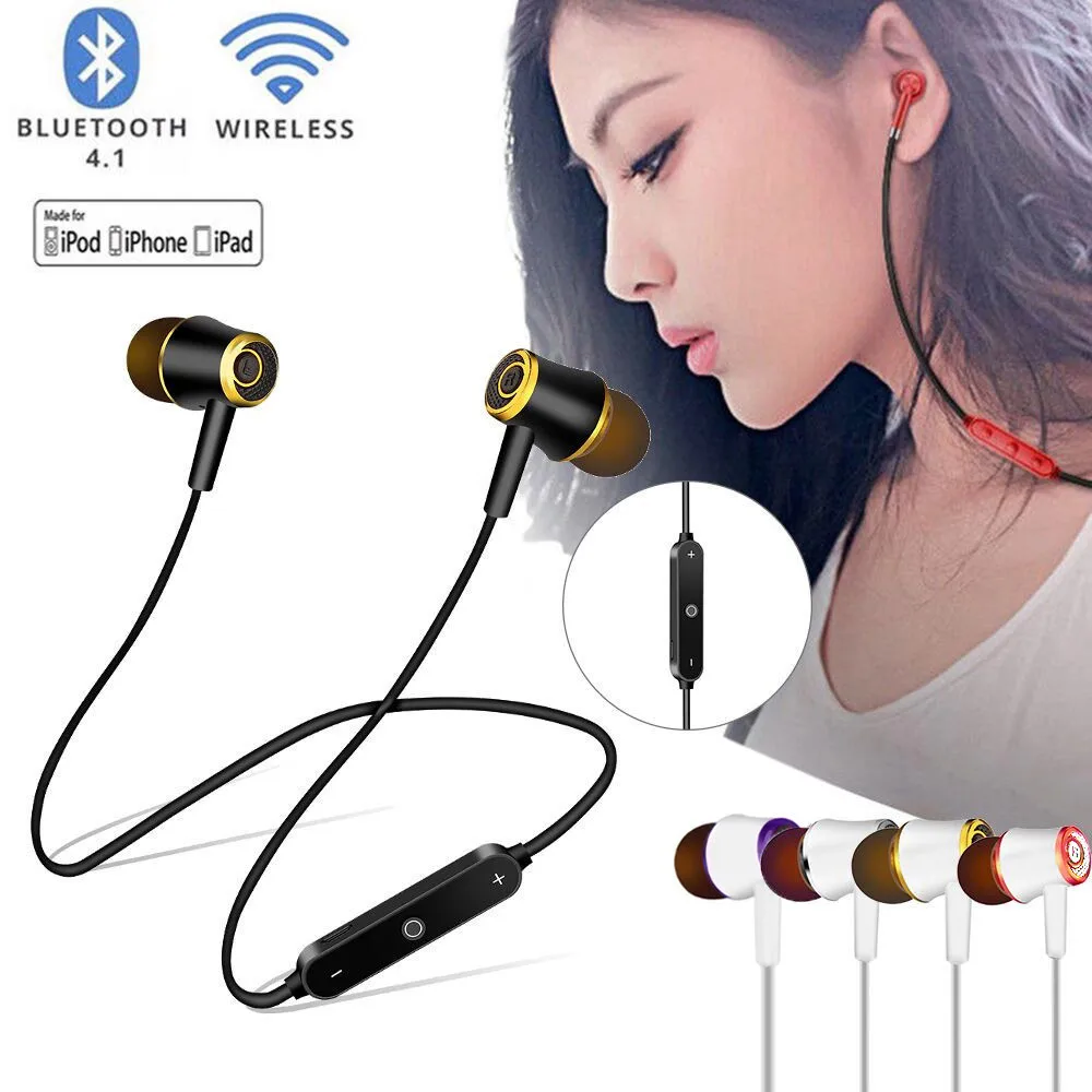 

Wireless Sports Bluetooth Headset Sports Sweat-Proof Stereo In-Ear Headphones Sports Music Earphones Headsets Handfree Micphone