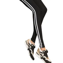 Для женщин штаны с эластичной резинкой на талии спортивные Плотные брюки Высокая Талия Тонкий бег колготки Фитнес леггинсы женские