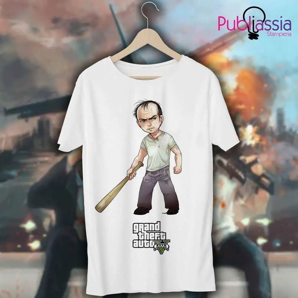 

GTA 5 T-shirt maglietta 19 Grand Theft Auto vice city Trevor ps4 xbox regaloCool Casual pride t shirt men Unisex Fashion tshirt