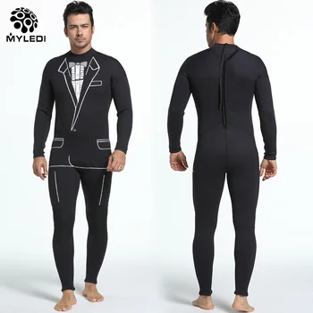

MYLEDI 3MM Neoprene Wet Suit Men One-Piece Swimming Snorkeling Spearfishing Scuba Diving Suit Craftsm Scuba Keep Warm Wetsuits