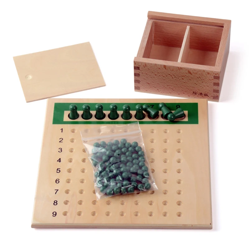Baby Toy Montessori Multiplication Bead Board and Division Bead Board for Early Childhood Education Preschool Training Toys
