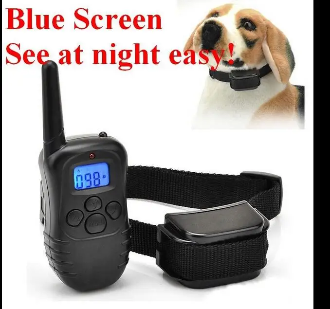 Rechargeable Electric collar training Remote Manual Control Dog Collar Shock+Vibra Electric With