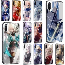 Fate Grand Order Anime Tempered Glass Phone Cover Case for Xiaomi Mi 8 9 A1 5X A2 6X Redmi 4X 6A Note 5 6 7 Pro Pocophone F1