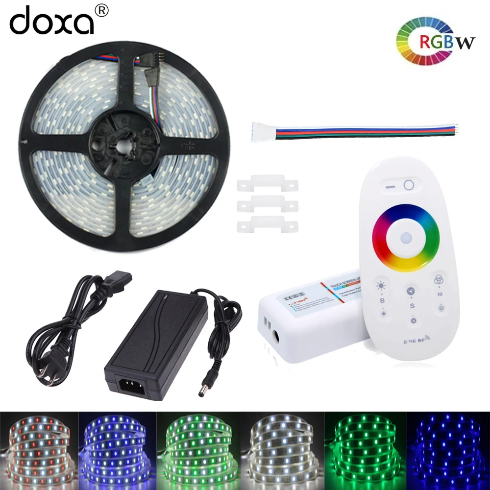 BLYN DC12V RGBW Светодиодные ленты 5050 IP67 IP65 Водонепроницаемый 5 м RGBWW диод лента огни