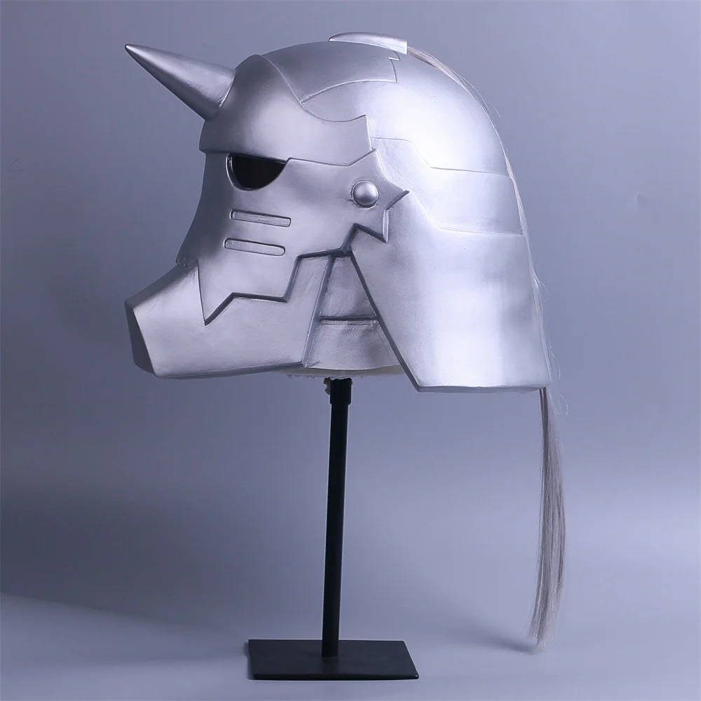 2017 Fullmetal Alchemist Mask Cosplay Alphonse Elric Helmet Halloween Mask PVC (5)