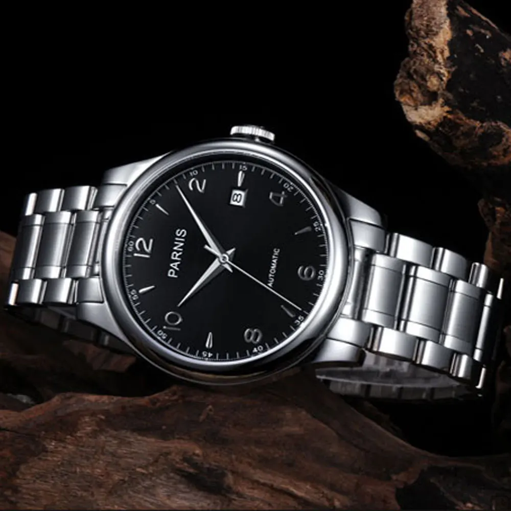 PARNIS 38mm Top Brand Luxury Mechanical 