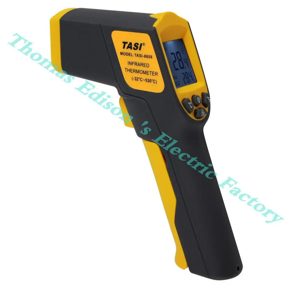 

HIgh quality Infrared Thermometer Range -32 ~ 530 Degree C Temperature Unit Selection Industrial Thermometer meter TASI-8608