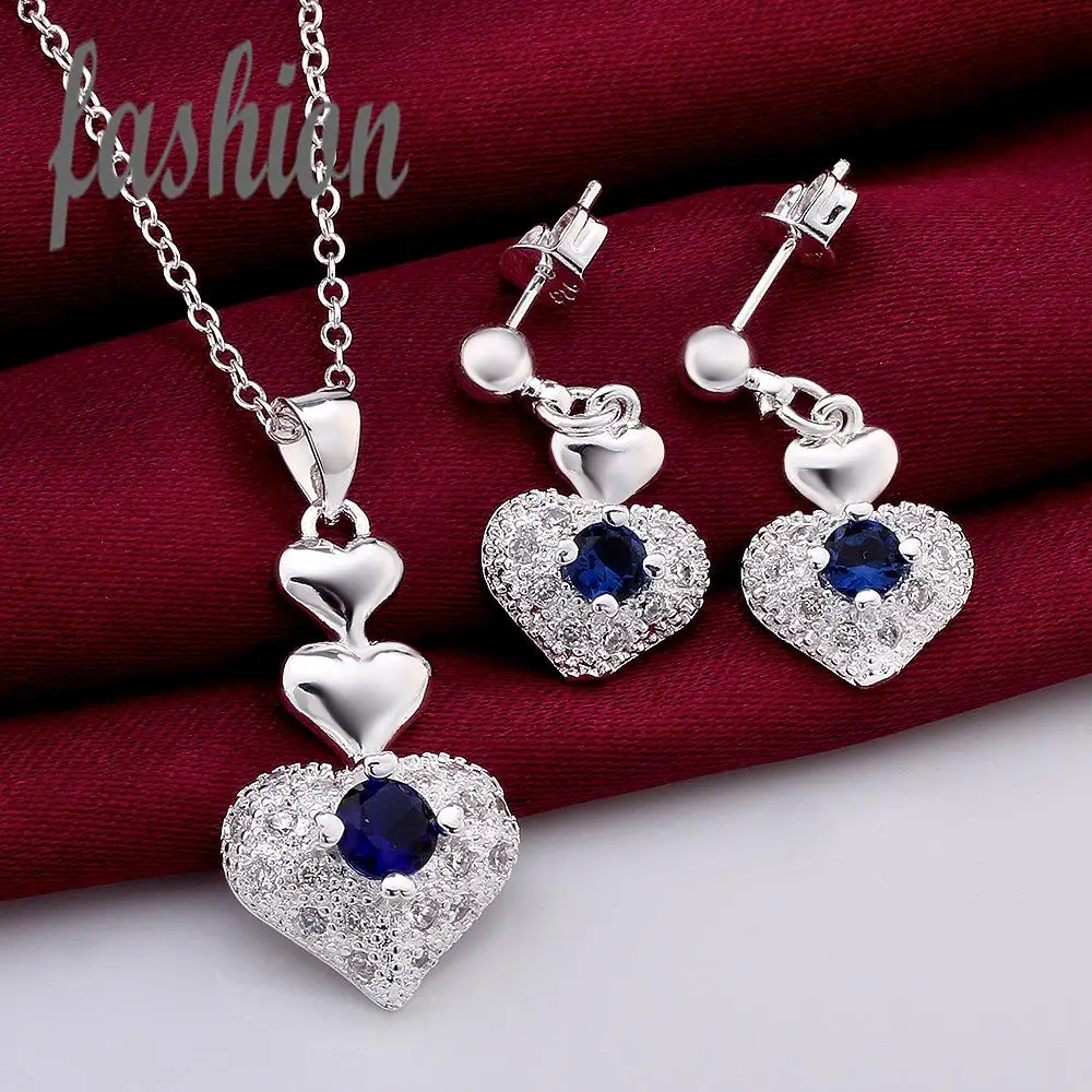 

New Design silver plated Jewerly Set,Cheap Inlaid Stone Women's Jewelry Bridal Party sets Hot Sale SMTS772 rings