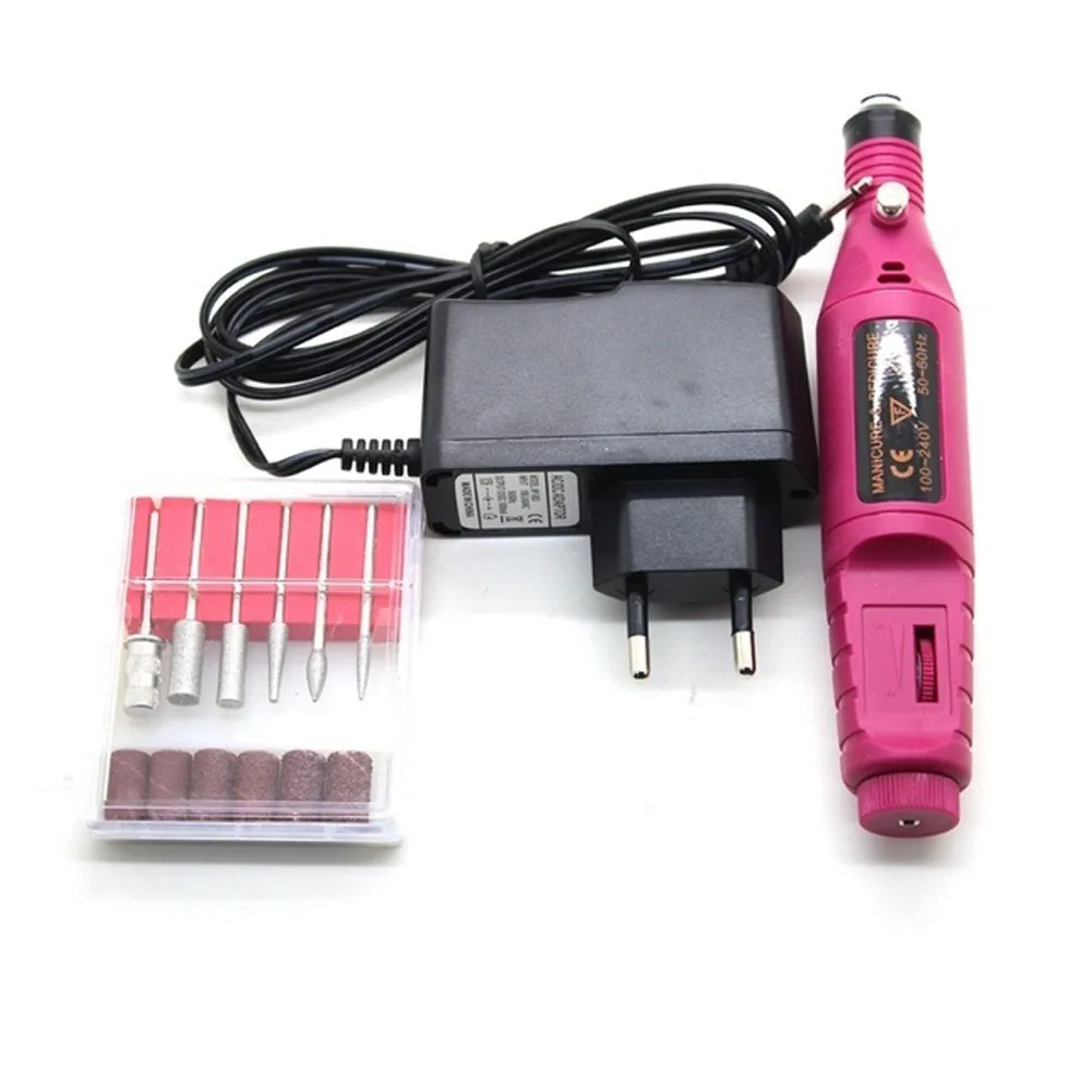 

Professional Electric Drill Nail Care & Polish Electric Nail Drill Machine Art Salon Manicure File Polish Tool Pedicure Set BS