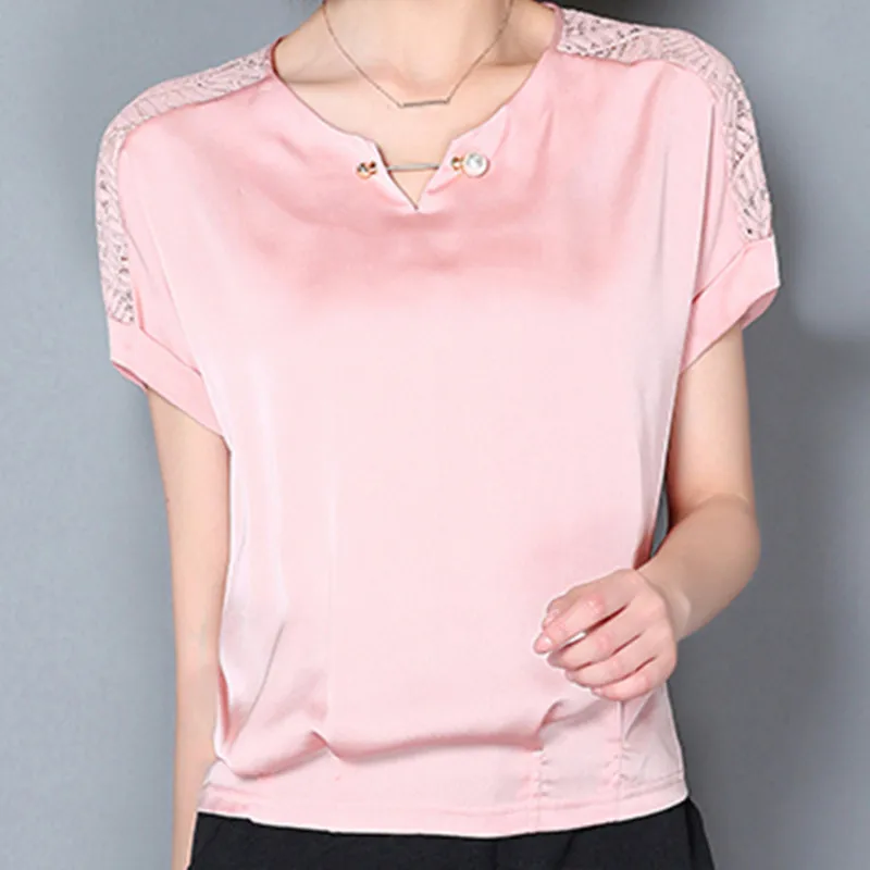 

Women Shirts Womens Tops and Blouses Chiffon Shirts for Woman Summer Lace Shirts Plus Size Tops Sexy Office Lady Printing Blouse