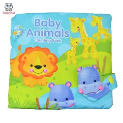 Bolafynia младенческой ткань книги детские игрушки Животные английский ткань книги дети развивающие игрушки