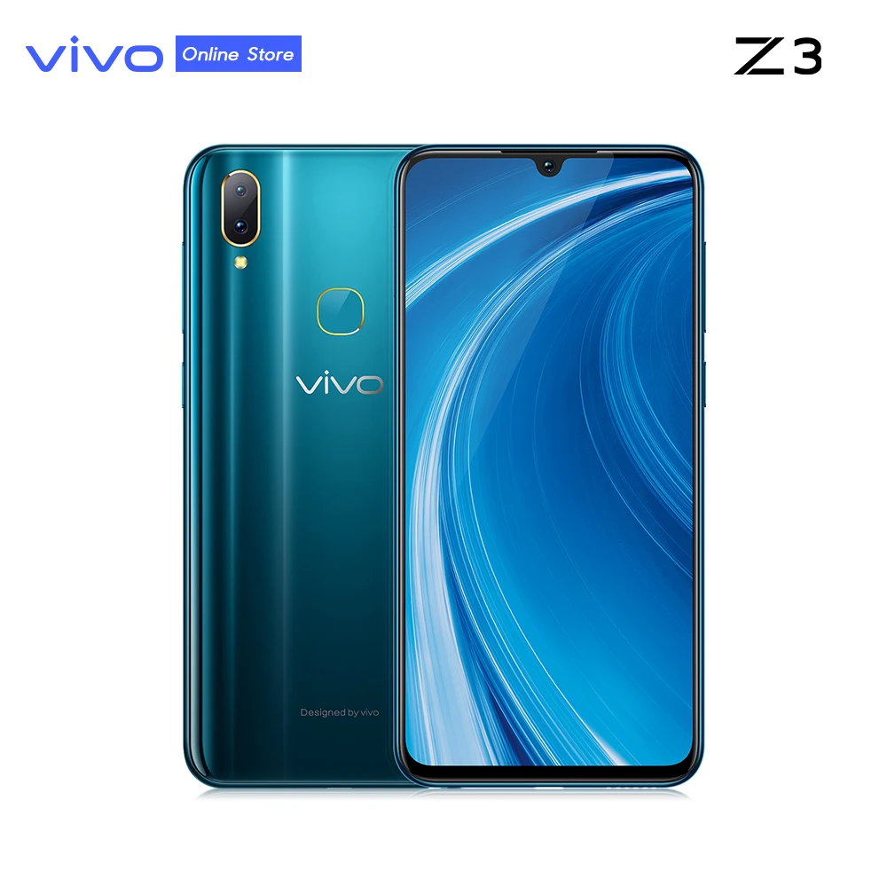 Vivo Z3 celular капли воды Экран 6 ГБ и 64 Гб SDM710AIE двойная камера LTE Android 8,1 6,3 "FHD отпечатков пальцев ID смартфон