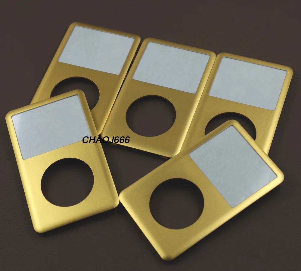 

5pcs Gold Golden Front Faceplate Housing Case Cover with Lens for iPod 6th 7th Classic 80GB 120GB 160GB