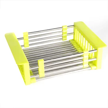 

Retractable Sink Water Filter Rack Drain Basket Stainless Steel Kitchen Sink Dish Drainer Counter DC120