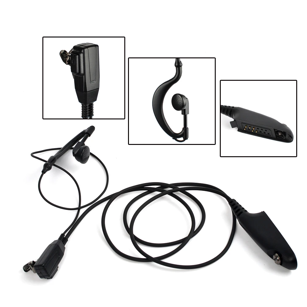 5pcs HYS Earpiece Two Way Radio earphone with PTT Mic for Motorola