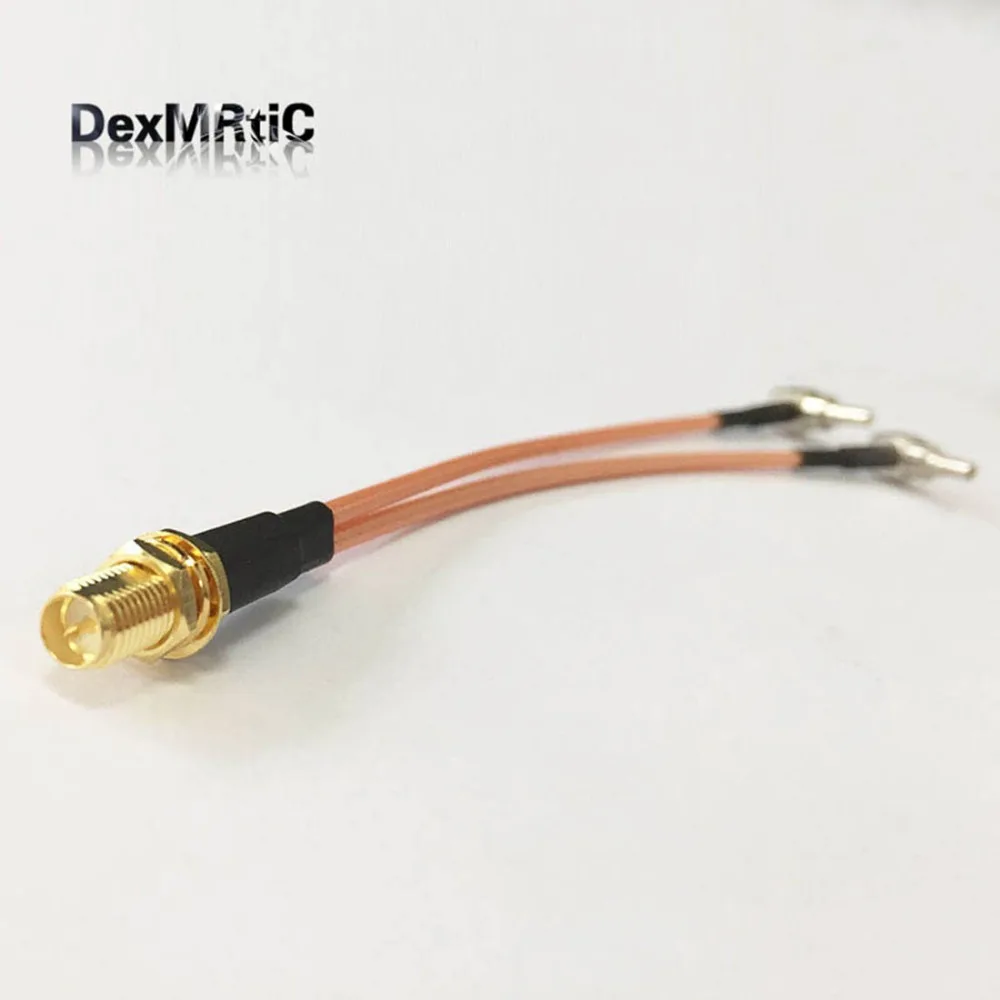 1 шт. RP SMA женский Джек 2 CRC9 сплиттер-Сумматор RG316 коаксиальный кабель 15 см для huawei USB модем