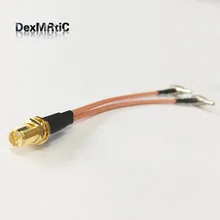 1 PC RP SMA fêmea Para jack 2 CRC9 macho Splitter Combinador Cabo Coaxial RG316 15 CM para huawei USB modem