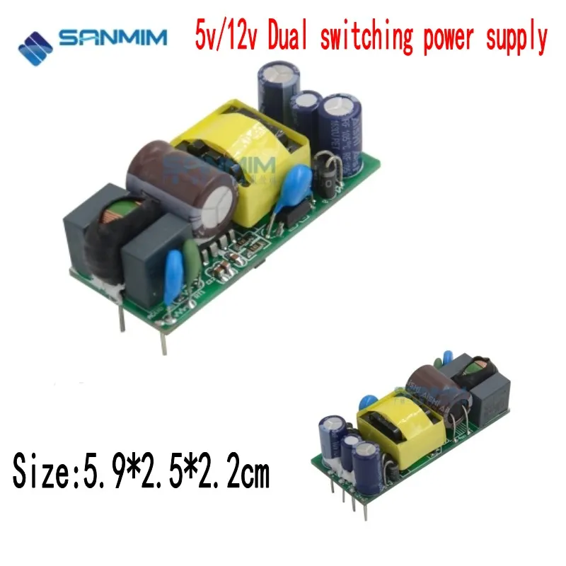 Изолированный модуль питания SANMIN AC220V 12V 10W 1A 0 4a двойной импульсный источник 1 шт. 220