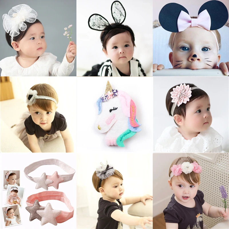 

New Baby Headband Unicorn Cute Elastic Hairbands Kids Children Girls Boys Headwear Hair Accessories Infant Children Head Bandage