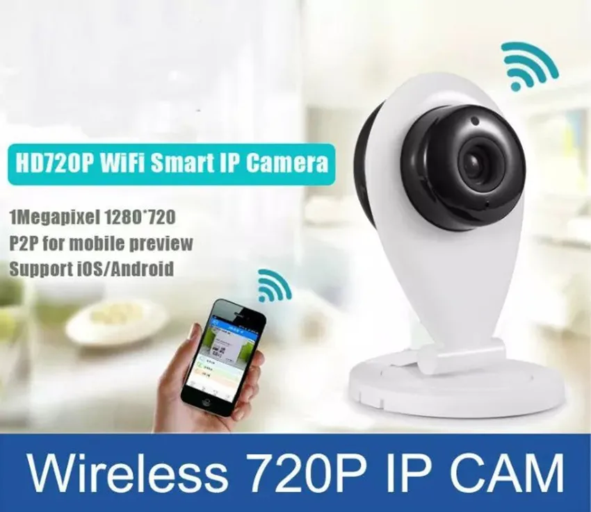 

720P WIFI Wireless  IP Camera IR Night Vision Mobile Remote Control