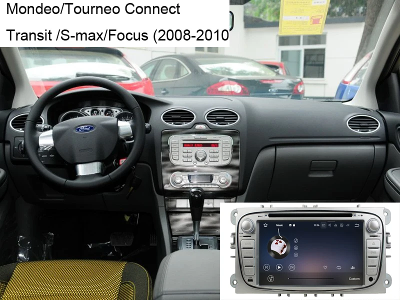 Excellent In dash android 9.0 for ford Mondeo Tourneo Connect (2010) Transit Connect S-max car radio gps octa core 4g ram 64g rom wifi USB 3