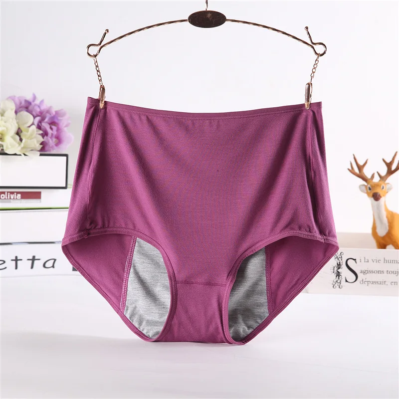 menstrual period panties women leak proof physiological women briefs cotton female underwear plus size womens under wear panties (5)