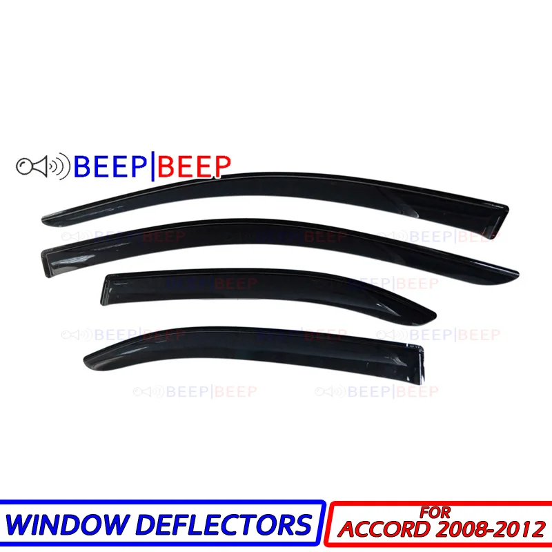 Для Honda Accord 2008-2012 автомобильные дефлекторы для окон автомобильный дефлектор для защиты от ветра защита от солнца дождь вентиляционный козырек крышка отделка автомобиля аксессуары для укладки