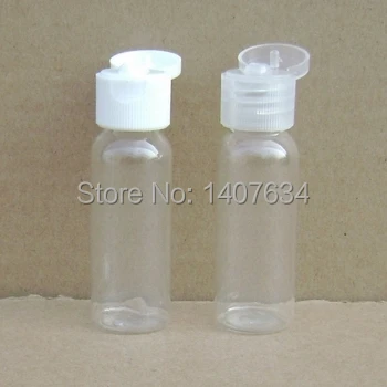 

wholesale 20ml transparent flip top plastic travel set bottles containers, empty PET bottle 50pcs/lot free shpping