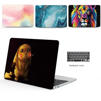 

New Marble pattern laptop Case+keyboard Cover For Apple Macbook 11 12 13 15 16 inch Air Pro Retina Touch Bar 13.3 Laptop Case