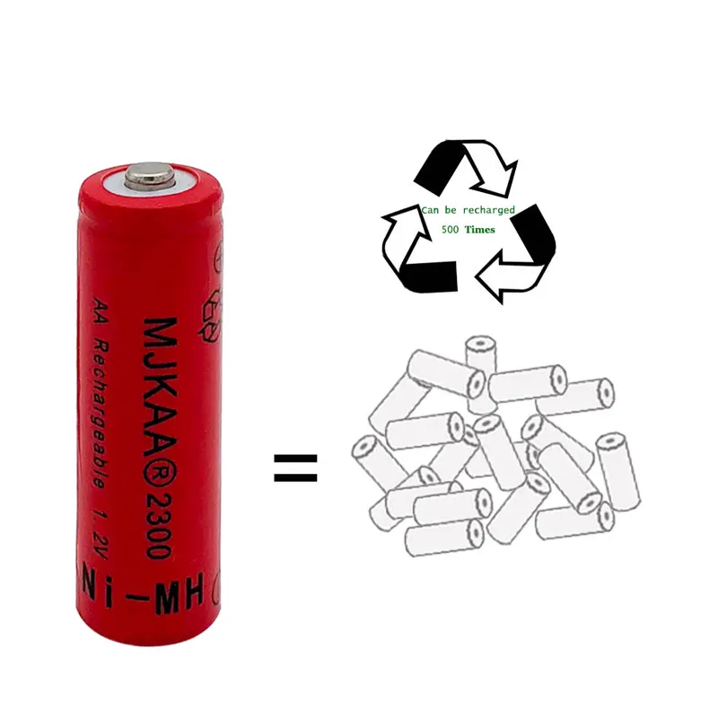 20 шт. AA red 2300mAh Ni-MH аккумуляторы+ 20 шт AAA 800mAh Аккумуляторы