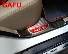 Para Nissan x-trail T32 interior alféizar Placa de raspado Pedal de bienvenida accesorios de acero inoxidable para coche estilo de coche 2017 2018