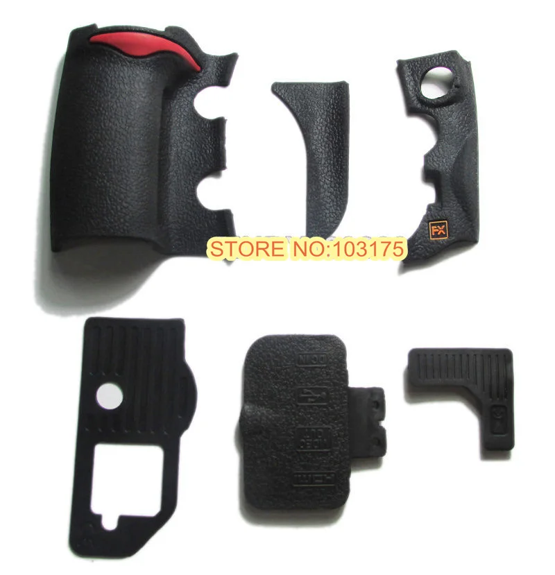 A Unit of 6 Pieces for Nikon D700 Grip Rubber Unit USB Rubber With