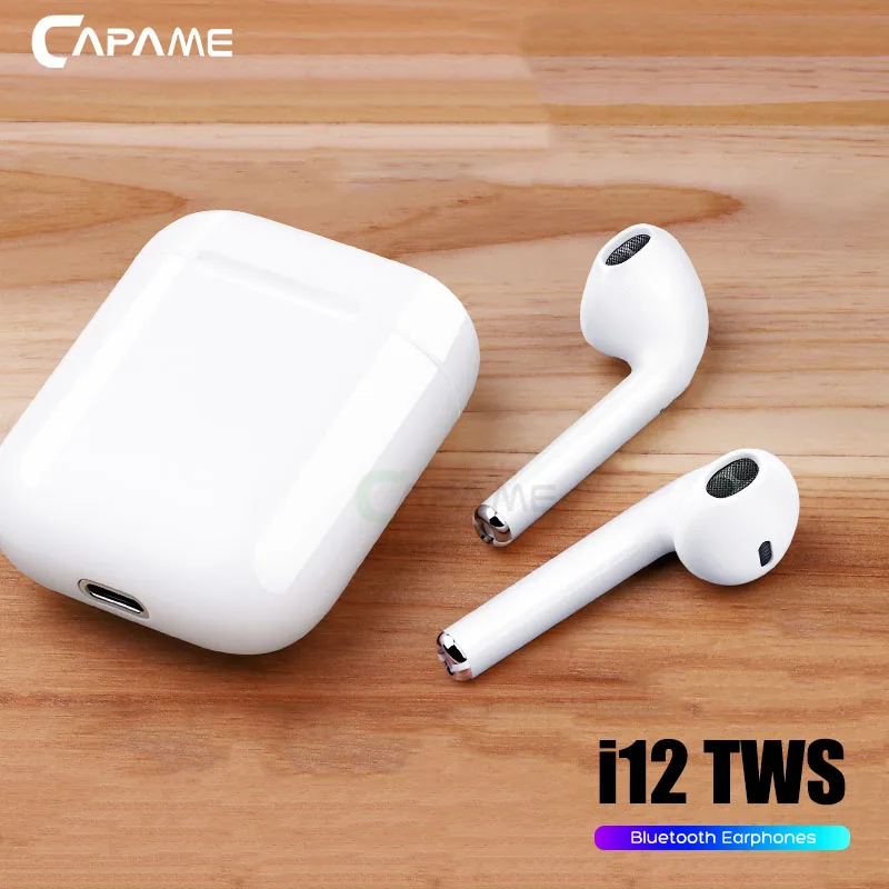 

Bluetooth Earphone Sport Wireless Headphones Stereo Earbuds Headset With Charging Box i12 TWS Bluetooth 5.0 For iPhone Earphones