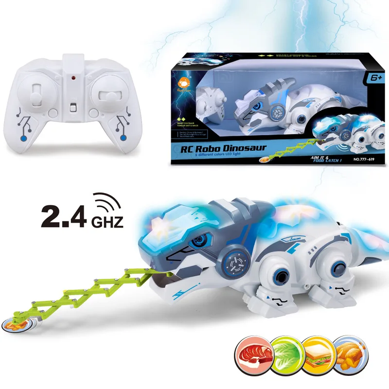 

2.4CHZ RC Robot Dinosaur Chameleon Pet Light Remote Control Electronic Model Animal Funny Gift Toys For Children