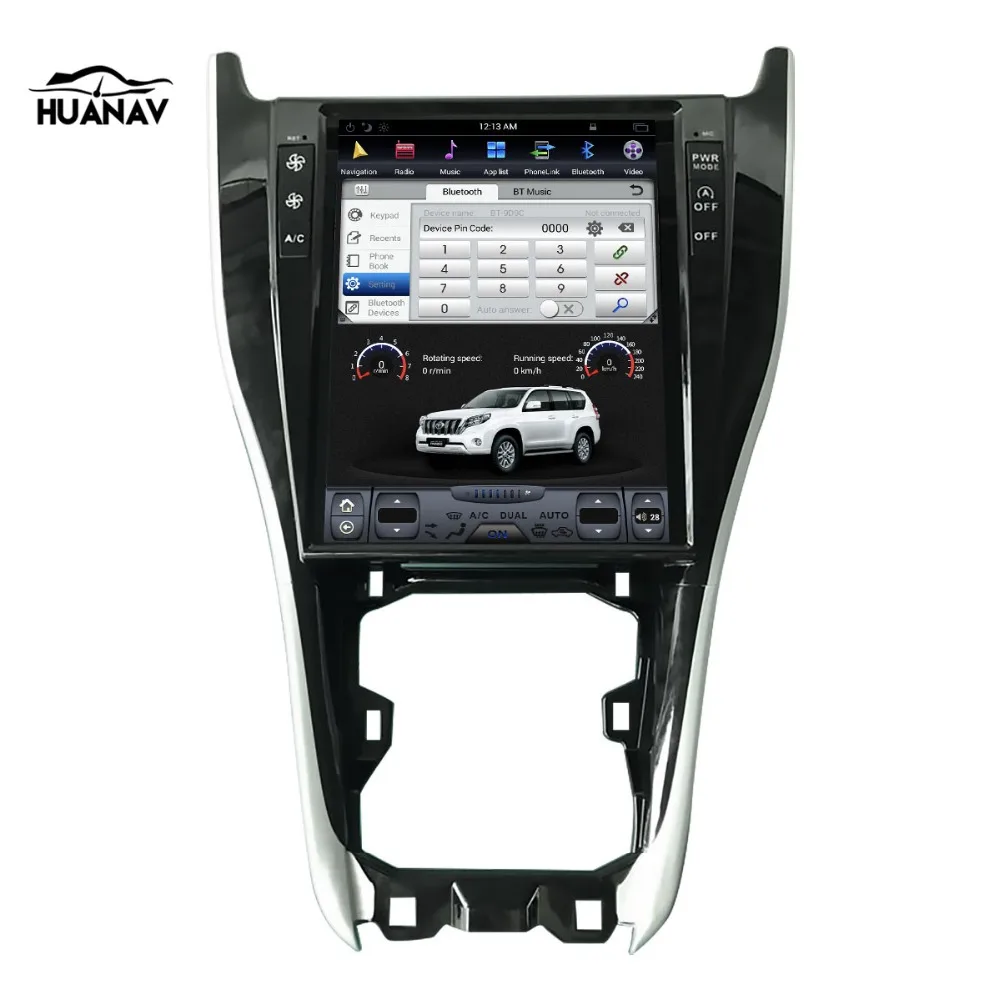 Автомобильный GPS навигатор 12 1 дюйма в стиле Tesla на Android для Toyota Harrier 2013 2018