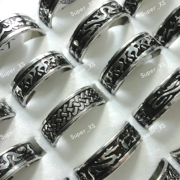 15pcs wholesale jewelry ring lots cool top Bump Pattern stainless steel