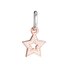 CKK бусины подвески звезда Серебро 925 Подходит Pandora браслет Pulsera Стерлинговое серебро ювелирные изделия изготовление крален Шарм шарик
