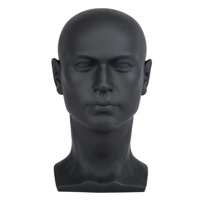 Tête de mannequin en plastique pour homme réaliste pour...